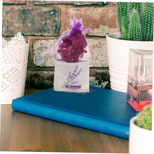 Bolsas aromáticas de lavanda en algodón color púrpura miniatura 5