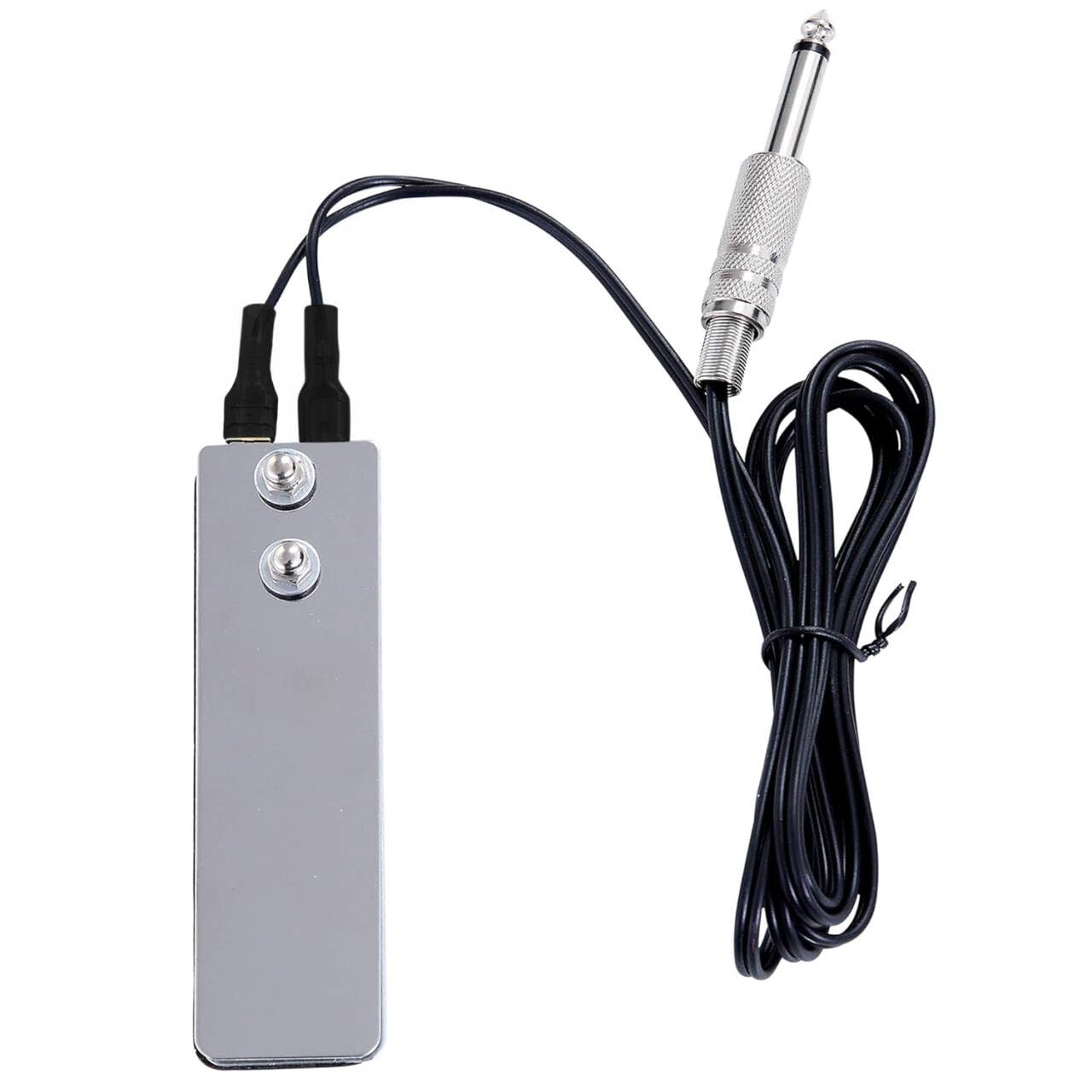 DOWEI Tattoo Foot Pedal Switch, Mini Flat Stainless Steel, Perfect for Tattoo Power Machine Guns Supplies
