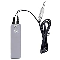 Vista 1 de DOWEI Interruptor de pedal de pie de tatuaje, mini acero inoxidable plano, perfecto para suministros de ametralladoras eléctricas de tatuaje