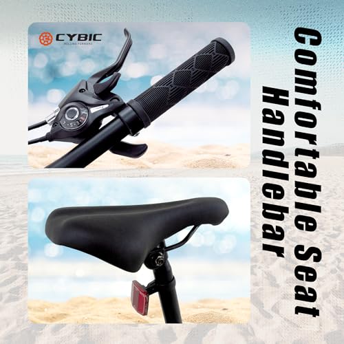 CYBIC Fat Tire Mountain Bike, 24 inch for Teen/Adult Men