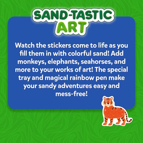 Skillmatics Sand Art Activity - Mess-Controlled DIY Animal Craft Kit with 50+ Colorful Stickers, Creative Arts & Crafts for Kids, Fun Hands-On Activity, Gifts for Ages 4, 5, 6, 7, 8, 9, 10 - Image 8