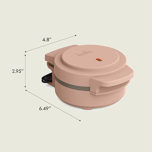 Miniatura 8 de bella Snack-n-Store Mini Waffle Maker, EverGood™ Ceramic Nonstick Coating, Cord Wrap, Ready Indicator Light & Cool Touch Handles, Stackable Design &