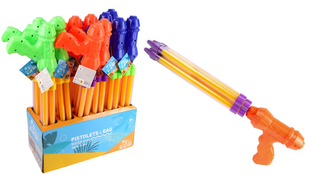 BLUE SKY - Pompa wodna - Zestaw na zewnątrz - 047721 - Losowy kolor - Plastik - 45 cm - Zabawka dla dzieci - Zabawa na plaży - Basen - Nawadnianie - Od 3 lat