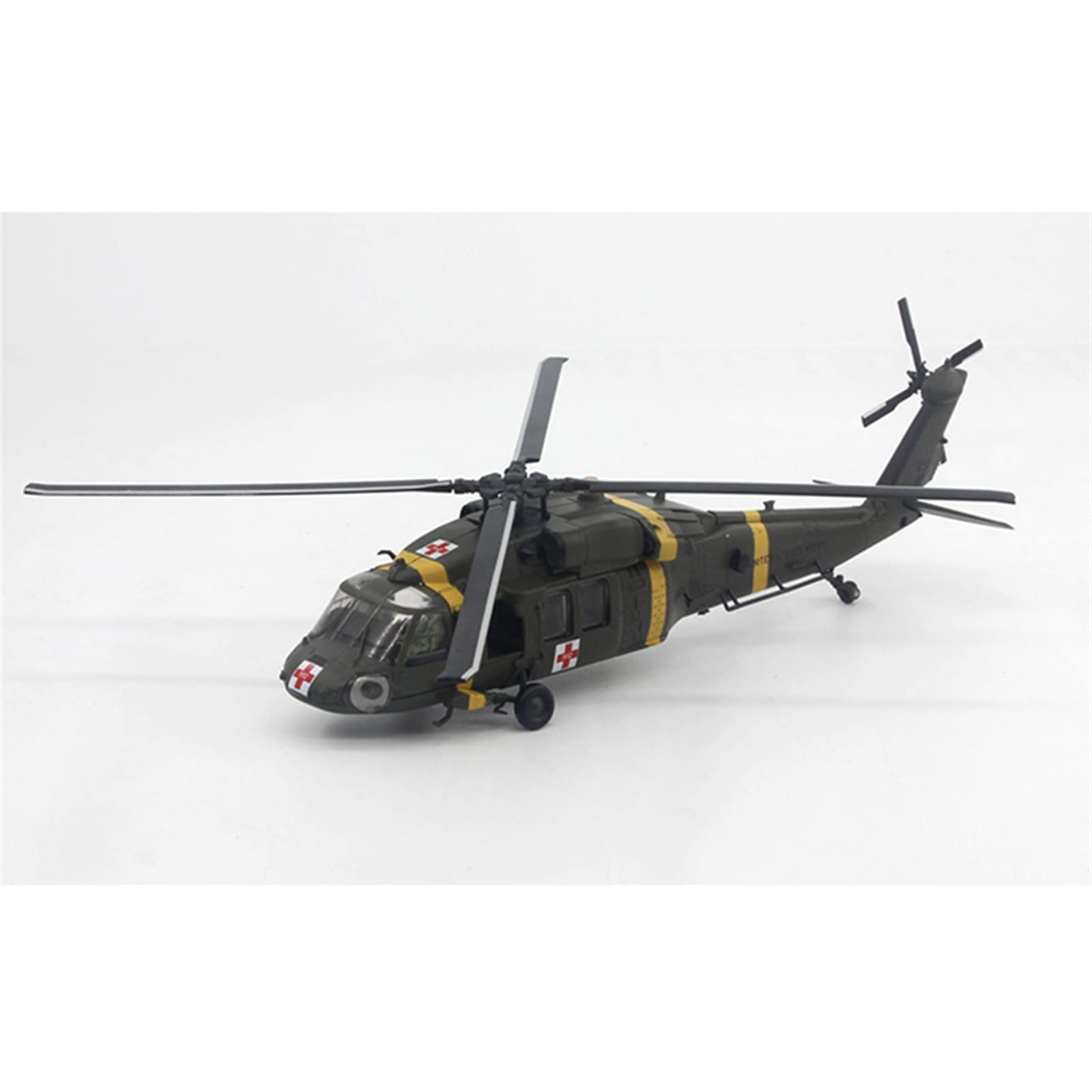 Modellino di Aerei in Piccola Scala Scala 1/72 Uh-60 per Elicottero Air Ambulance Modello Militare Caccia Americano Kit di Costruzione di Modello Finito(A)