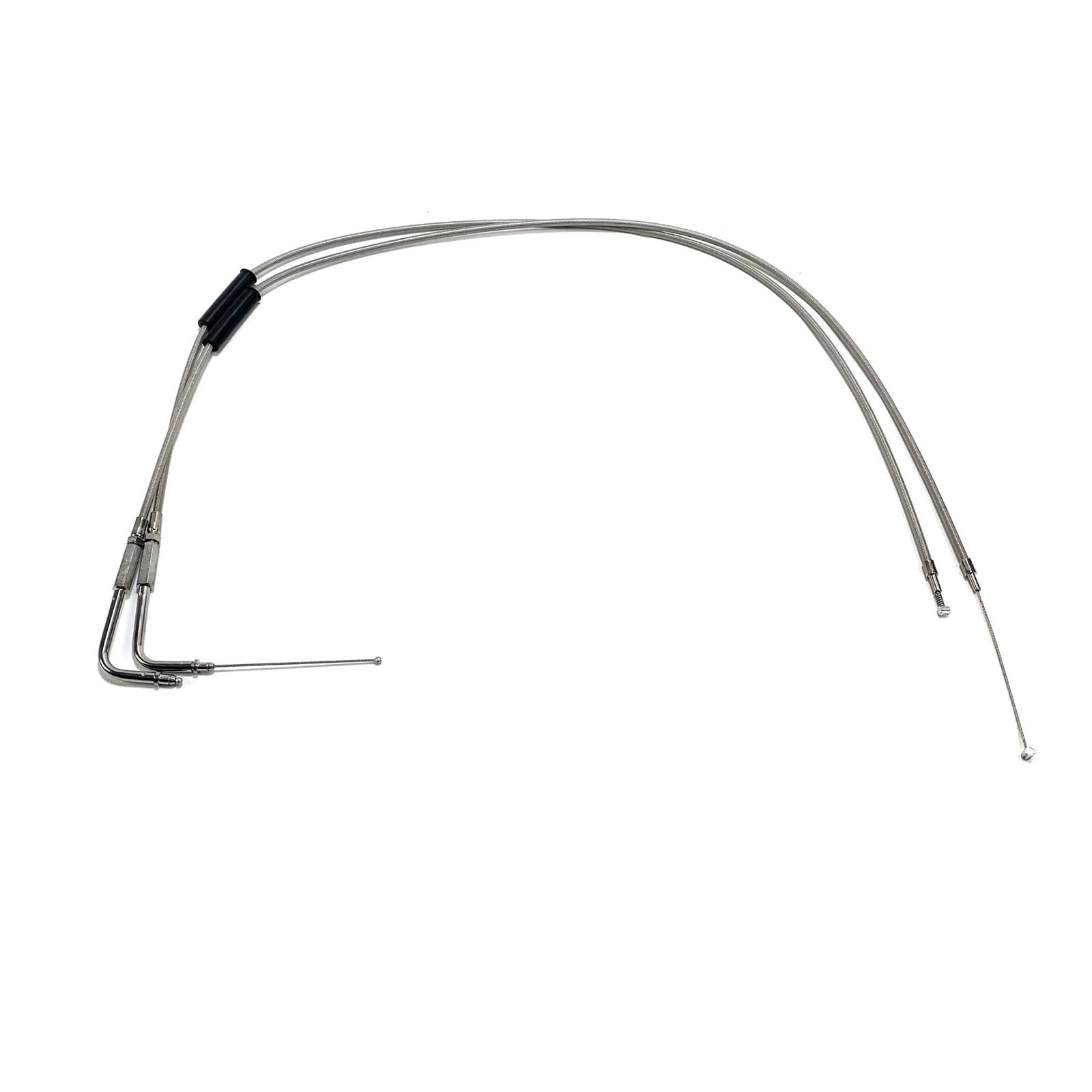linka sprzęgła hamulca Linka gazu z plecionych drutów stalowych pasująca do motocykli Harley Davidson Sportster XL1200 883 Dyna Road King Electra Glide(White 120cm)