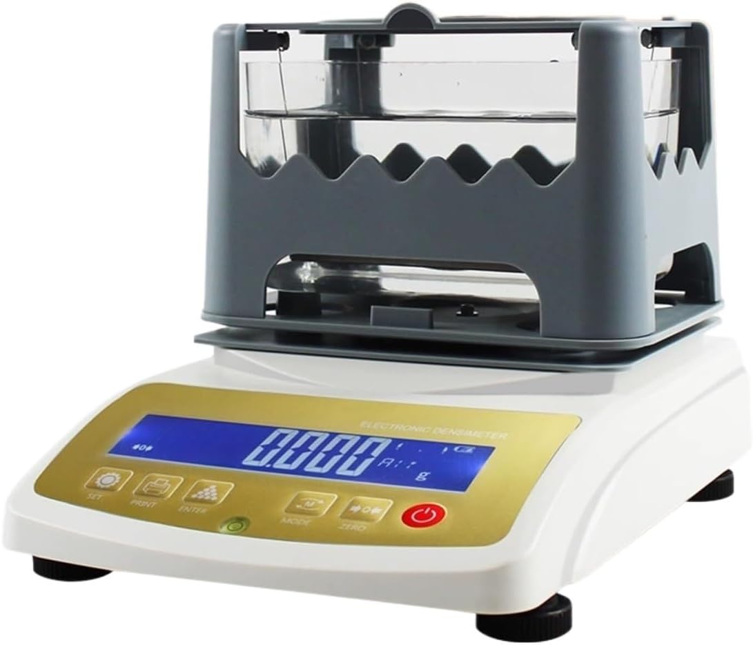 Digital Gold Purity Tester Machine Electronic Precious Metal Densimeter Karat Detector for Gold Silver Platinum Jewelry(1200K)