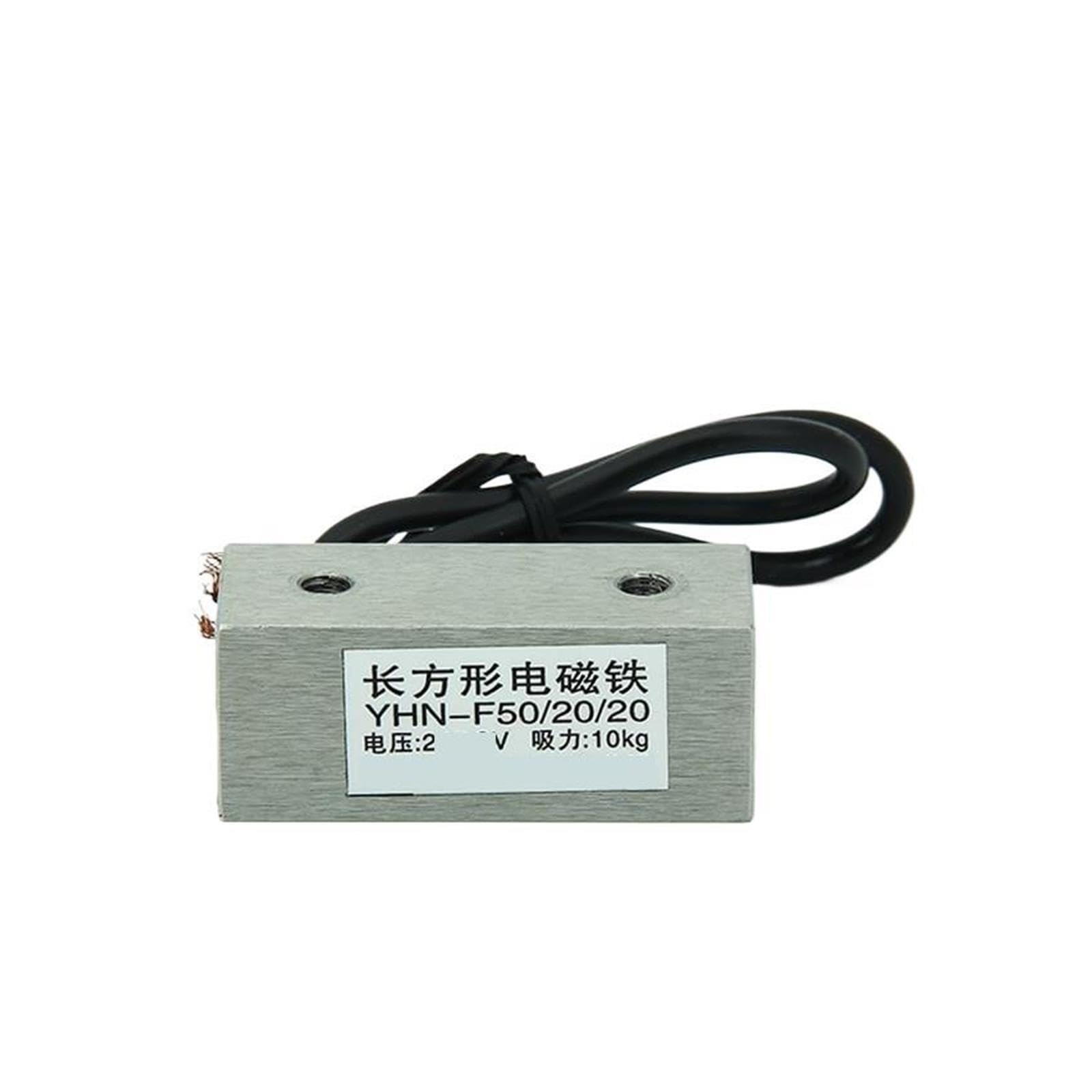 Électro-Aimant rectangulaire DC12/24V YHN-F50/20/20, Puissance d'aspiration 10KG(12v)