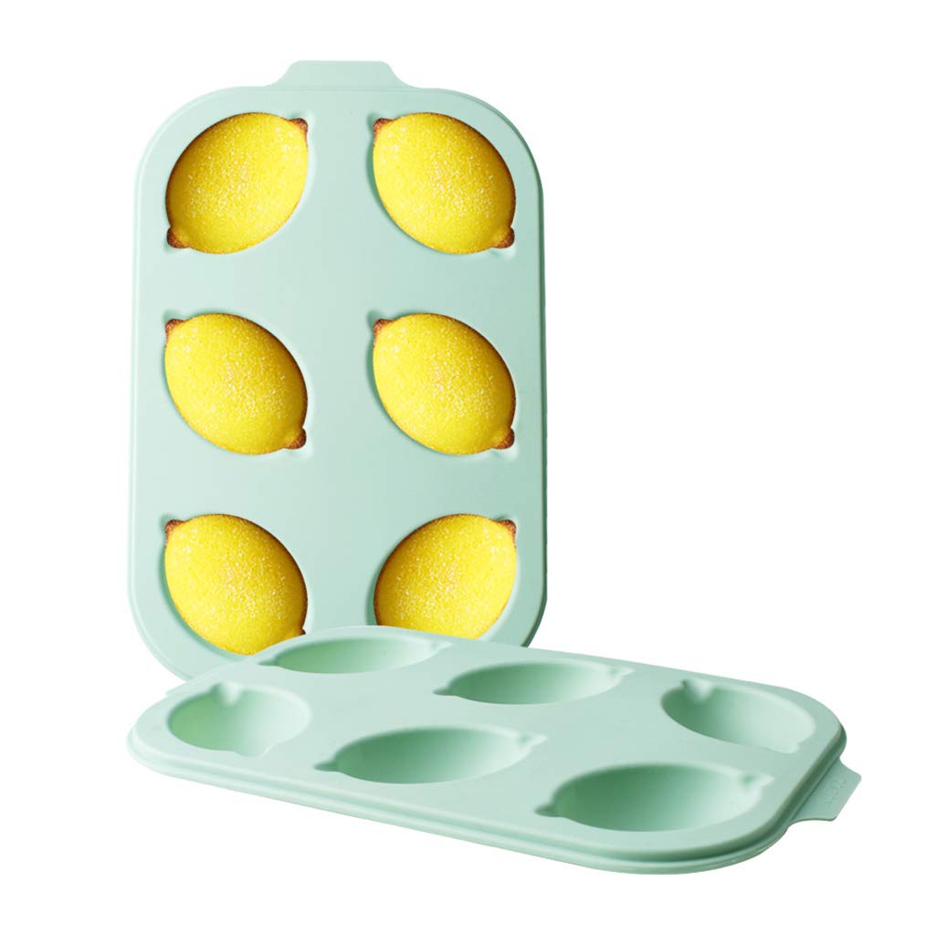 Moldes para helado, Molde de silicona 6 agujeros for repostería, chocolate, magdalenas, helados, galletas y decoración pasteles