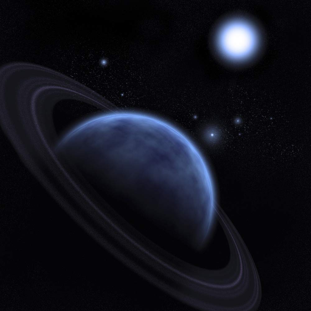 Exosolar planet with rings Poster Print by Bruce Rolff/Stocktrek Images (12 x 12)