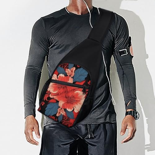 Bolso bandolera floral ligero para senderismo y viaje miniatura 7
