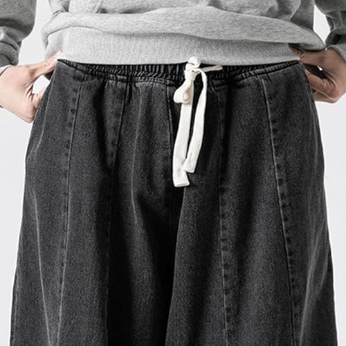 Baggy Hip Hop Jeans Joggers Large Size Men Loose Fit Biker Denim Cargo Pants Streetwear Stylish Casual Pants4