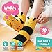 POPCRAZE Fuzzy Bee Socks for Adults Teens – Unisex Cozy 3D Animal Slippers with Grips – Plush Fluffy Non-Slip Footwear – Fun Novelty Gift Easter Basket Filler – Fits Shoe Size 5-9