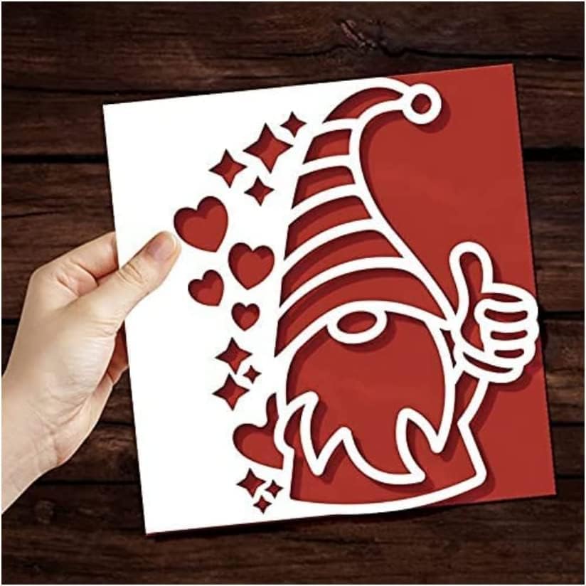Heart Stars Gnome Cutting Dies for Card Making,Cutting Dies Cut Stencils for DIY Scrapbooking Photo Album Decorative Embossing Paper Dies for Card Making Templated - Image 3