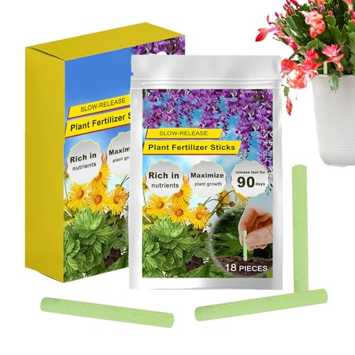 Nbbwwu Fertilizante en Bastones para Plantas - Fertilizante en Barritas para Plantas de Interior,Suministros de Jardinería Para Cuidado de Follaje Crasas Bonsái