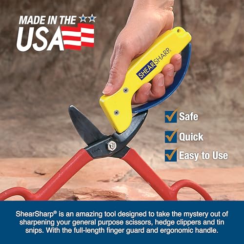 Aiguiseur de ciseaux AccuSharp ShearSharp en carbure de tungstène jaune