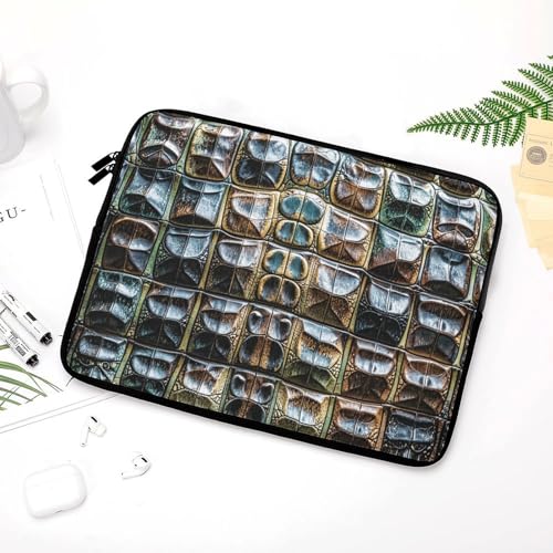 Maletín para portátil con diseño de piel de cocodrilo miniatura 5