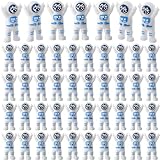 Sonwyoung 50 Pcs Mini Astronaut Figurines, Miniature Astronaut Toys Tiny Spaceman Figures for School Classroom Supplies Prize Kids Birthday Space Party Favors Piñata Goodie Bag Stuffers (Blue)