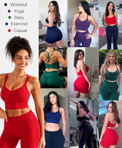 Image of BRXL Sports Bras for Women Crisscross Back Workout Gym Sport Bra