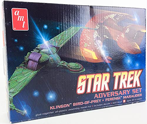 AMT Star Trek Klingon Bird-Of-Prey & Ferengi Marauder Plastic Model Building Kit