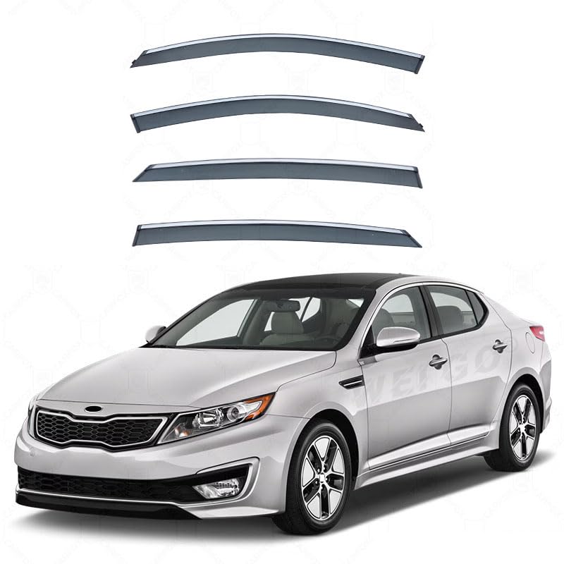 Déflecteurs de vent pour KIA K5 anti-buée et bruit de vitre découpé