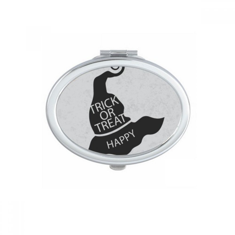 Miroir compact hibou ovale de maquillage portable multicolore