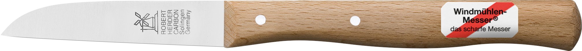 3er Set Gemüsemesser, kleines Küchenmesser, Schälmesser, Windmühlenmesser Klassiker klein