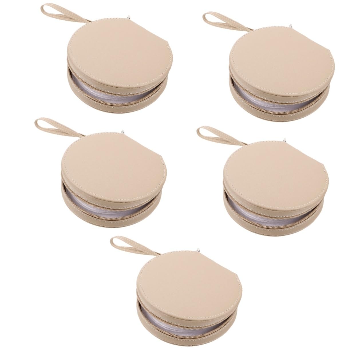 GLEAVI 5pezzi Porta Cd Auto Organizzatore Portatile Per Dischi Custodia Slim e Leggera Per Viaggi e Uso Quotidiano Design Elegante e Pratico Per Interni Auto