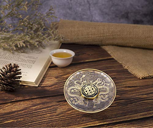 Meifan Incense Stick Holder, Brass Incense Burner 9 Incense Holes With Detachable Ash Catcher Retro And Elegant Fragrance Accessories #TOP3