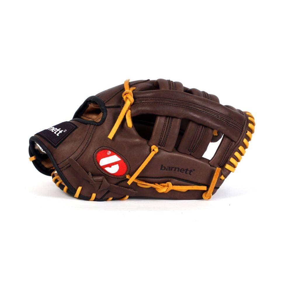 BARNETT GL-127 REG Gant de Baseball Cuir de compétition, Outfield, 12,7" Marron (REG, pour droitier Le Gant se Porte à la Main Gauche)