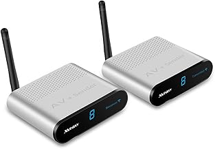 Zwbfu AV530 Wireless AV TransmitterReceiver 5 8GHz 8 Channel o Video Sender Receiver Streaming DVD to TV Up to 300m UK Plug