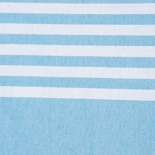 Image of Handmade Double Bedsheet 210 TC | Without Pillow Cover | Handloom Cotton Bedsheets for Double Bed | Double Bedsheet for Summer (Size 90X100 Inches, 7.5 x 8.3 Feet (Smalt Blue, Double Bed)