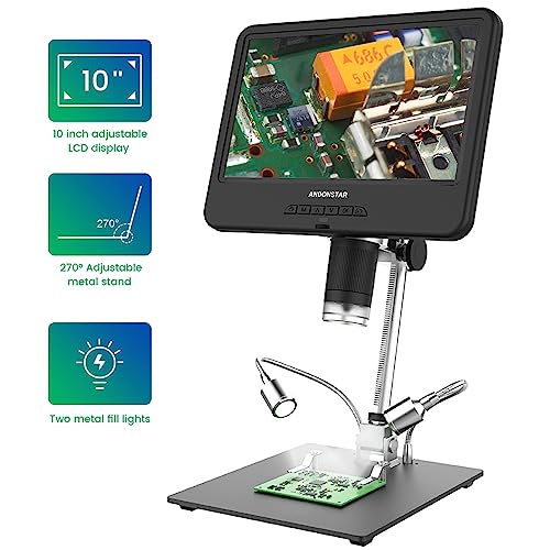 Microscope numérique 260x écran tactile IPS pour examen électronique et soudure de précision