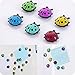 Feli546Bruce - Magneti per Frigorifero, 6 Pezzi, a Forma di Coccinella, per Decorare la casa e l’Ufficio, Random Color, Taglia Unica