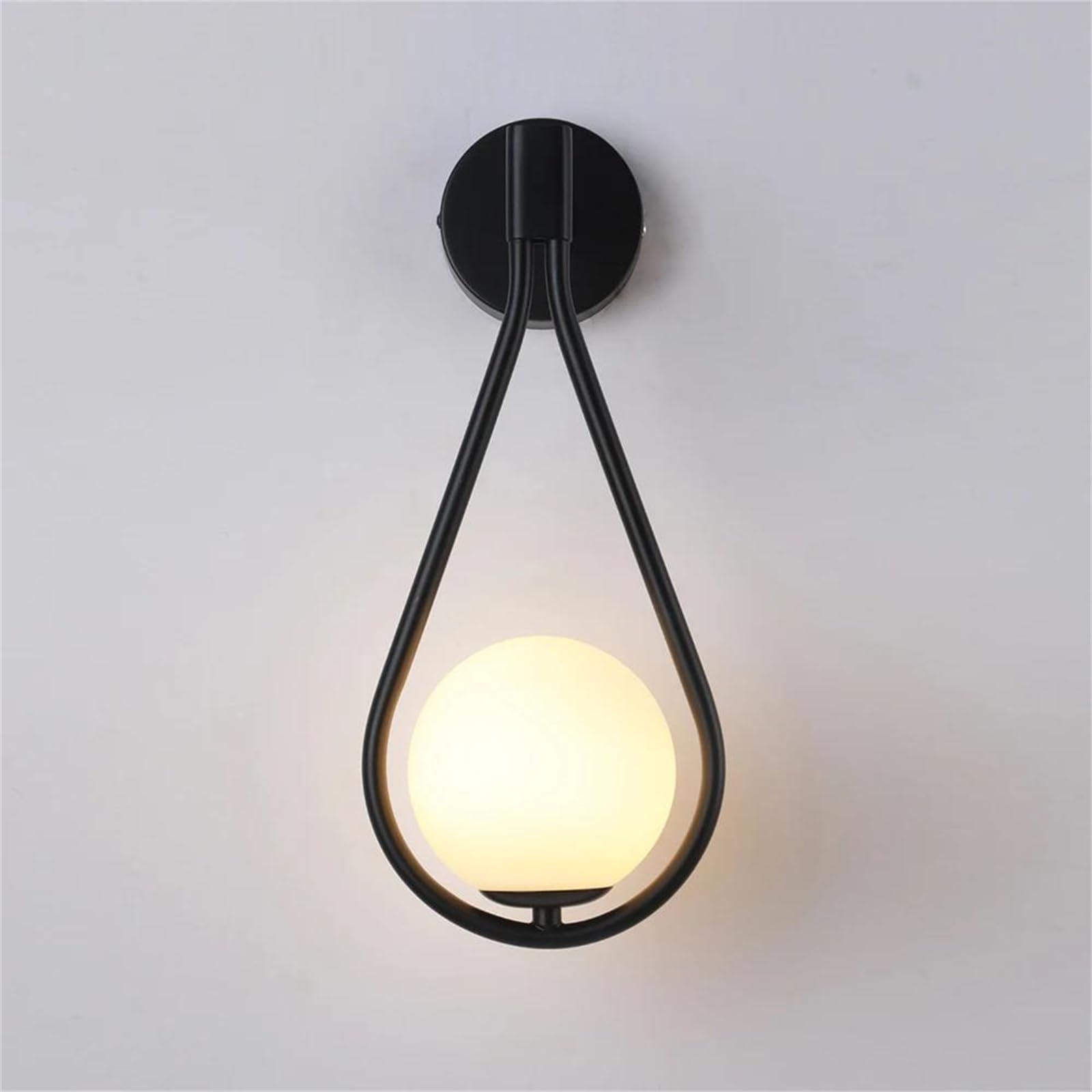 DazulI LED Wall Sconces,Wall lamp Minimalist Living Room Corridor Balcony Creative Staircase Bedroom Bedside lamp Art Decor Wall Light,Black White Light