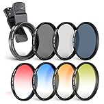 NEEWER 55mm ND + CPL + Star + 4 Graduated Color Filter Set with Phone Lens Clamp Compatible with iPhone 17 16 16e 15 14 Pro Max Plus Samsung Galaxy S25 Ultra