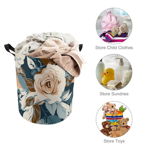 Panier circulaire léger pour vêtements sales de salle de bain