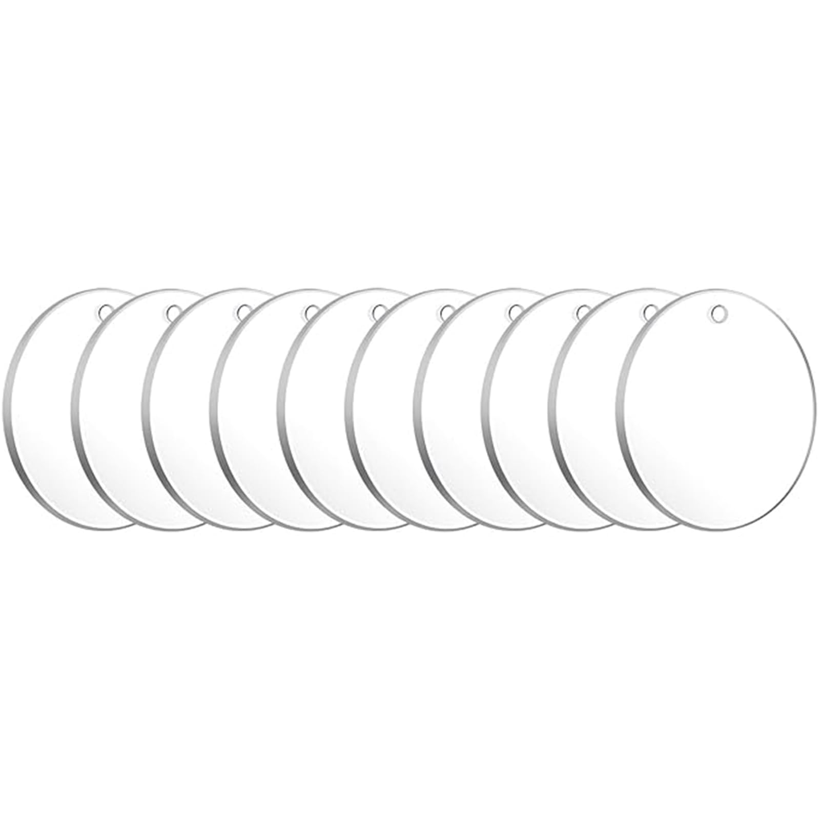 Xrten 10 Pack 15cm Round Clear Acrylic Discs, 0.2cm Thick Transparent Acrylic Panels, for DIY Crafts Painting Display Glass Replacement Decor