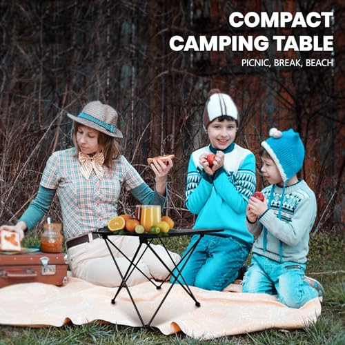 SHELTER-Camping-Table-Compact-Folding-Camp-Table-Foldable-Camping-Tables-with-Carry-Bag-Portable-Aluminum-Table-for-Hiking-Picnic-BBQ-Travel-Beach-Table