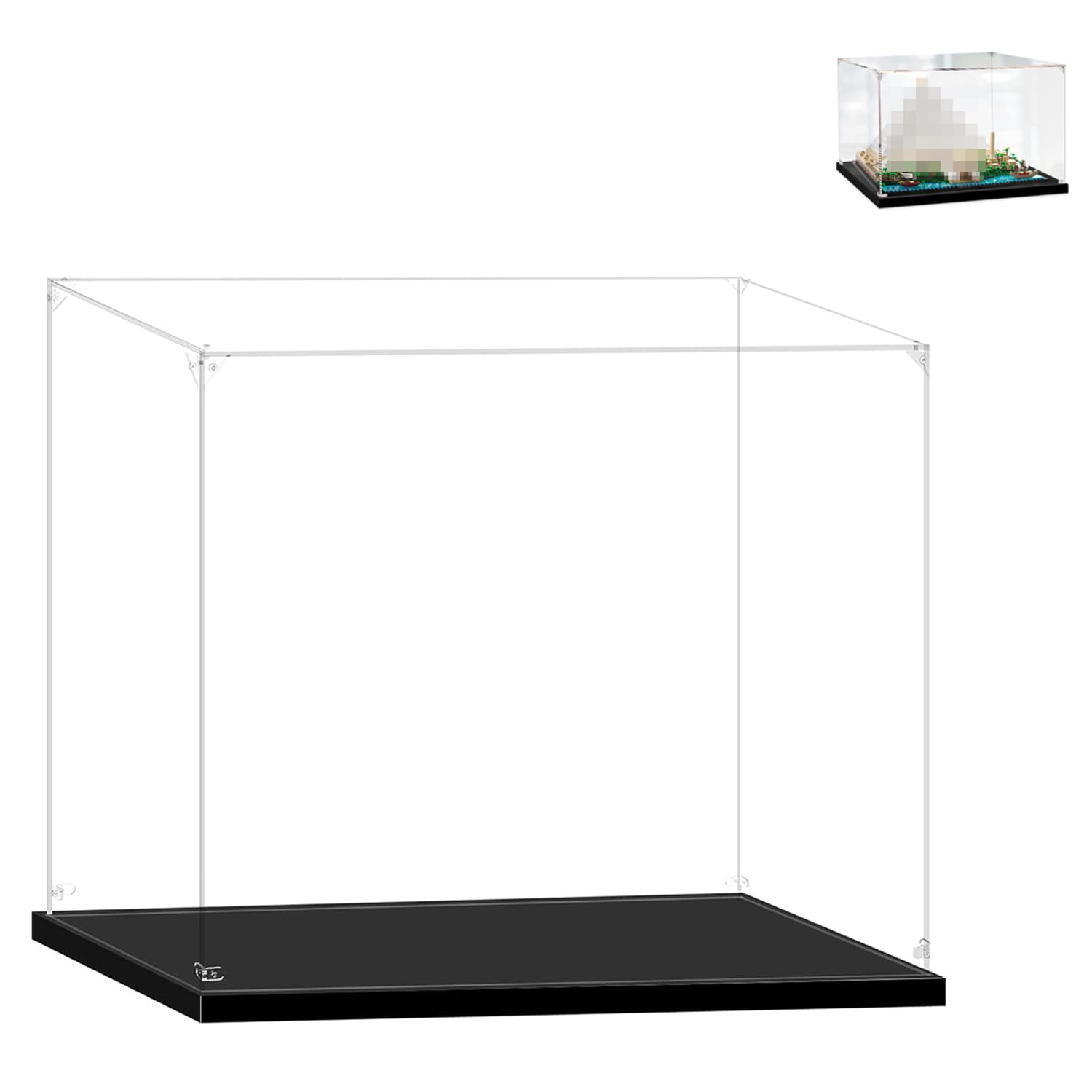 Display Case for #21058,Acrylic Show Box for #21058 Building Blocks Model Set,Display Box Showcase Storage (The Model NOT Included)(3mm)