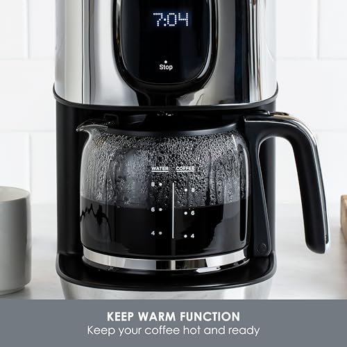 All-Clad, Majestuo Stainless Steel Coffee Maker, Keep Warm Function, 1000 Watts, Programmable Timer, Removable Water Tank, Silver by All-Clad - Image 5