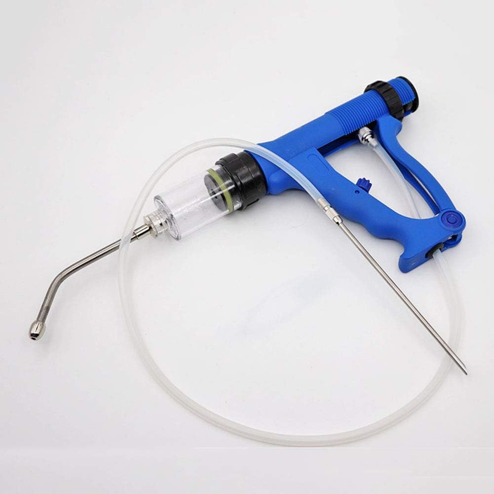 My-1 Siringa Continua per Animali 2 in 1, Pistola dosatrice Automatica da 50 ml per bovini caprini suini Bestiame