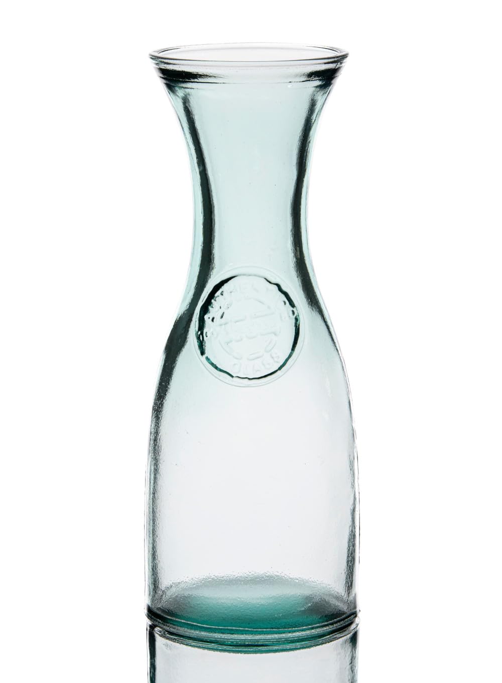 Authentic Recycled Glass 800 ml Carafe - Vintage Style - Perfect for Water, Juice, Cordial, Wine, Smoothies, Milk