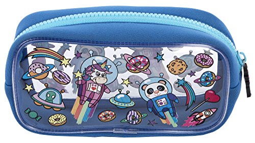 Fringoo Trousse à crayons pour enfants en PVC, pour garçons et filles Large Space Fantasy