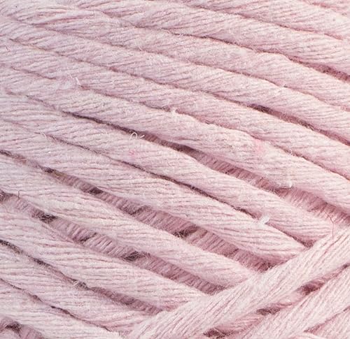 Cordon macramé 4mm rose fil simple de 80m en coton pour suspension - 3