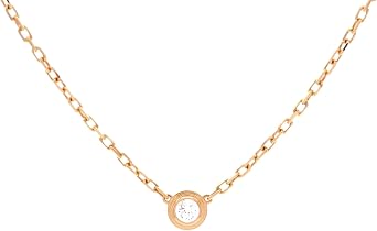 Pre-Loved Cartier DAmour Pendant Necklace 18K Rose Gold with Diamond Small, Rose Gold