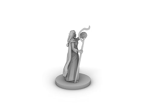 Miniatura 2 de Female Elf Druid 2 Tabletop DND Gaming Miniature