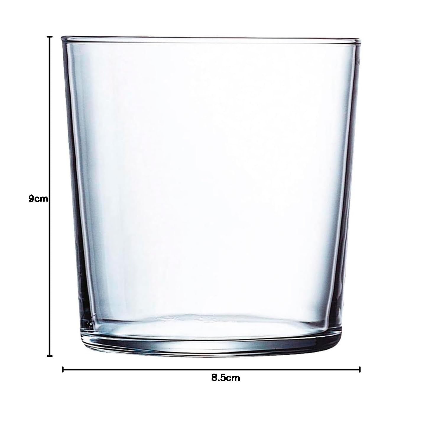 Vasos Modelo Ruta 36 cl Vidrio Resistente Apto lavavajillas 12 Uds
