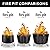 TIKI Brand Smokeless 20 Inch Social Fire Pit, Wood Burning Outdoor Fire Pit - Includes Cloth Cover and Stand, Modern and Portable Design with Removable Base for Ash Clean-Up, Black