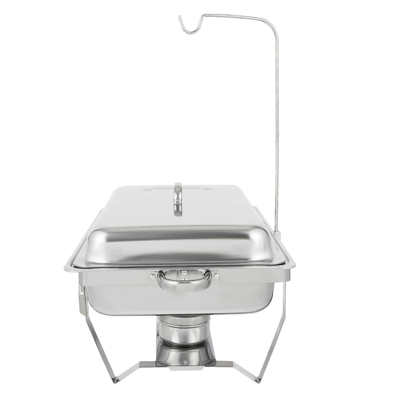 Chafing Dish - Set scaldavivande professionale in acciaio inox, 9 l, set di contenitori termici per buffet, per catering buffet e feste, con copertura