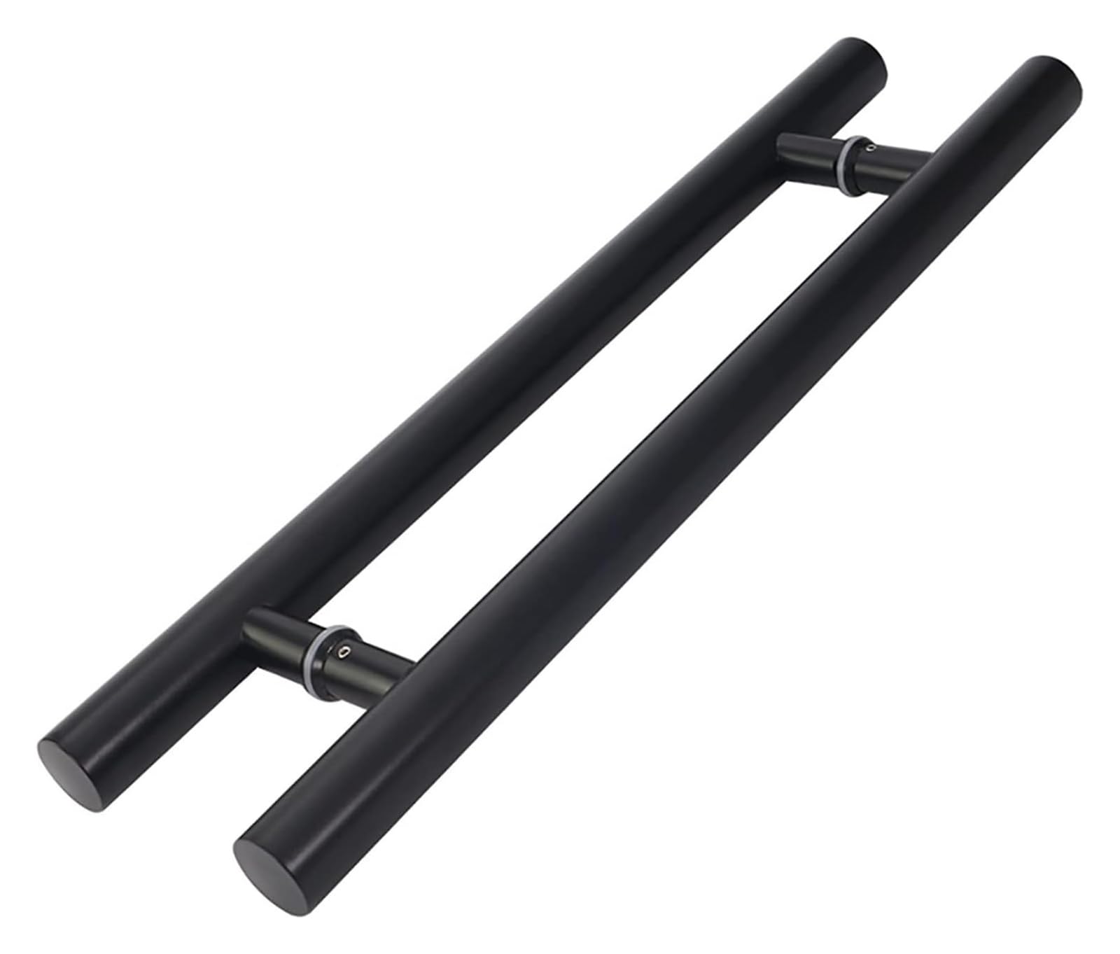 UGZPWQLNX Stainless Steel Round Tube Glass Door Handle, Stainless Steel Round Tube Push Pull Glass Door Handle Gate Black Multiple Sizes(1200X900Mm)